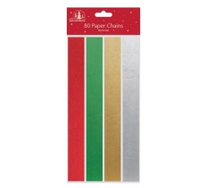 Christmas 80 Foil Paper Chains