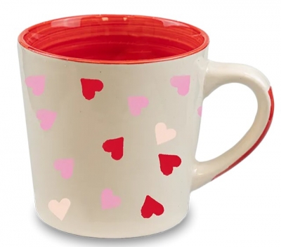 Valentine's Heart Print Mug