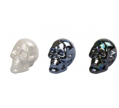 Glazed Skull Ornament