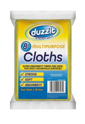 Multi Purpose Cloths 8 Pack