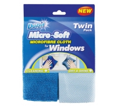 Micro Soft Window Cloth 2 Pack