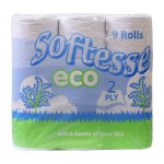 Softesse Eco 2Ply Toilet Roll Soft White ( 9 Pack X 5 )