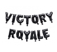 FORTNITE VICTORY ROYALE FOIL LETTER BALLOON BANNER 8"