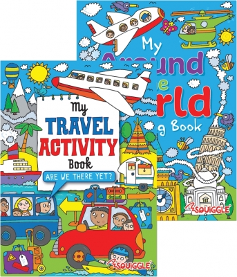 Around The World Or My Travel Colouring & Activity Book