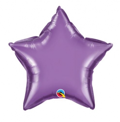 Qualatex 20" Star Chrome Purple Plain Foil