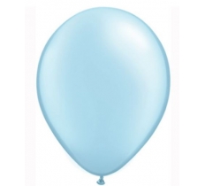 Qualatex 11" Round Pearl Light Blue Balloons 25 Pack