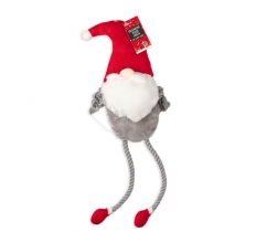 Christmas Squeaking Plush Santa Dog Toy