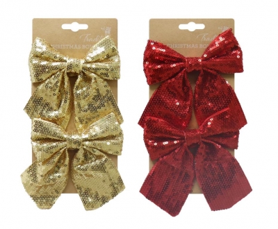 Sequins Mini Bow 2 Pack Medium