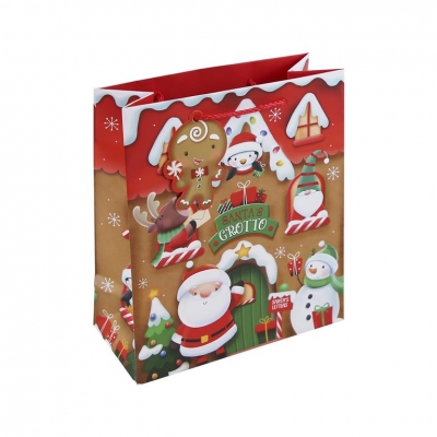 Christmas Santa's Grotto Medium Gift Bag