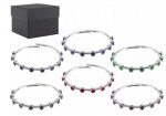 Rhinestone & Diamante Bangle Bracelet 6 Assorted