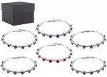 Rhinestone & Diamante Bangle Bracelet 6 Assorted