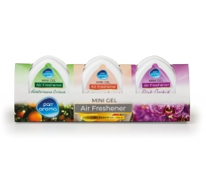 Mini Gel Air Freshener 3Pack Mediter/Apric/Pink Orch