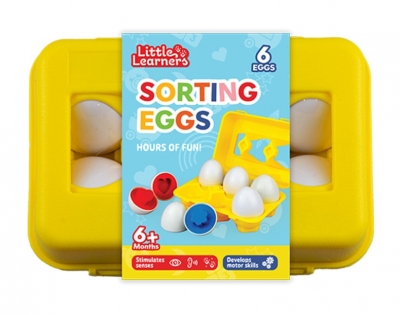 Little Learners Matching Eggs 6pk