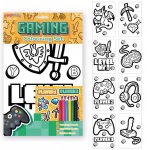 Gaming Colouring Set 29.5 x 22cm