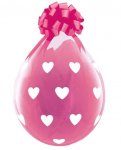 Qualatex 25 Pack Big Hearts Diamond Clear Balloon