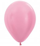 Sempertex 12" Satin Pink Latex Balloons 50 Pack