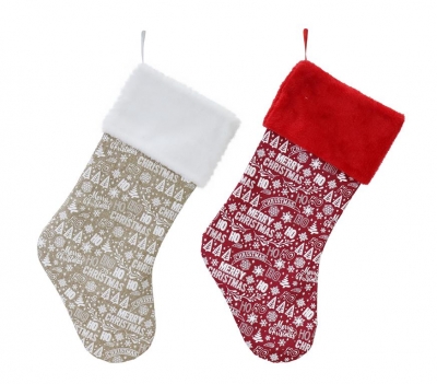 Stocking Greeting Printed ( Assorted Design )