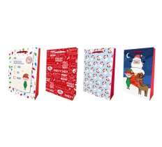 Christmas Jumbo Portrait Gift Bag