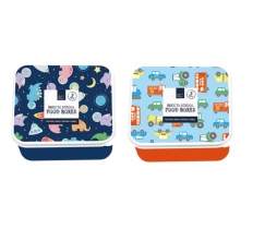 Boys Printed Food Boxes 3pk