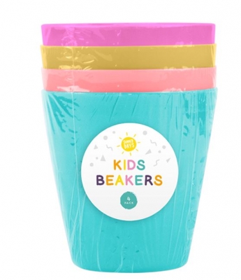 Kids Plastic Beakers 4 Pack