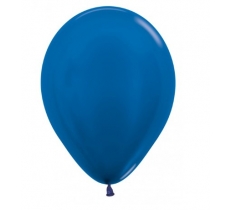 Sempertex 12" Metallic Blue Latex Balloons 50 Pack