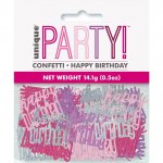 Birthday Pink Glitz Happy Birthday Confetti .5oz