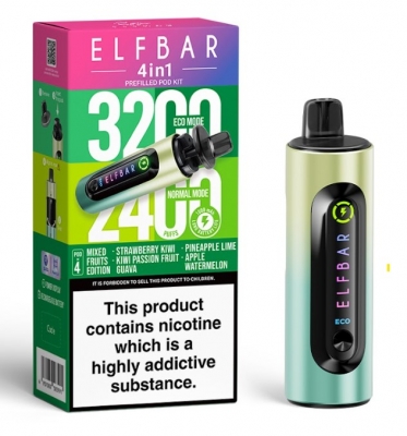 Elf Bar 4 In 1 Vape Prefilled Pod Kit Mixed Fruits Edition