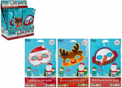 Christmas Glow Masks Assorted