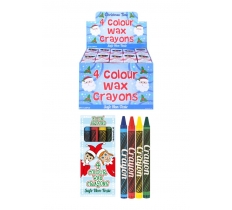 120 X Wax Crayon 4Pc Elfin Around ( 8p Each )