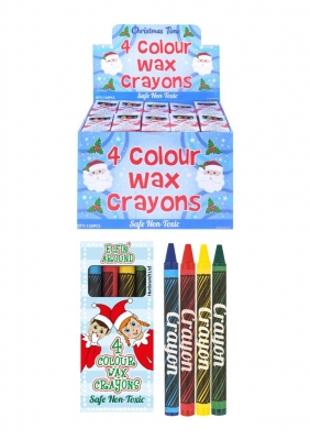 120 X Wax Crayon 4Pc Elfin Around ( 8p Each )