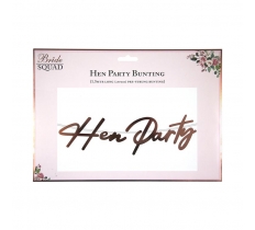 Hen Party Rose Gold Banner