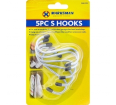 S Hooks 5 Pack