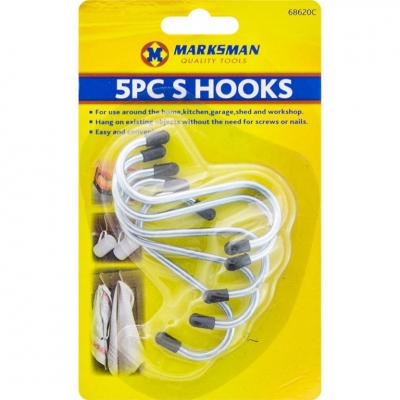 S Hooks 5 Pack