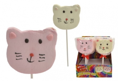 Marshmallow Cat Face In Display Box x 18