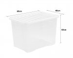 Wham Crystal 80L Box And Lid