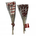 Candy Cane Red & White 26cm Pick