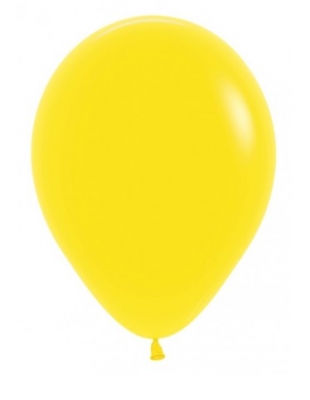 Sempertex 12" Fashion Yellow Latex Balloons 12 Pack