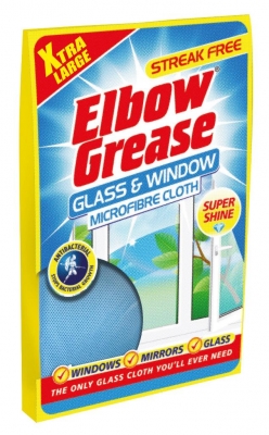 EG Glass & Window Microfibre Cloth Blue 1pk