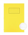 Silvine Yellow A4 Exercise Book Lined With Margin X 10