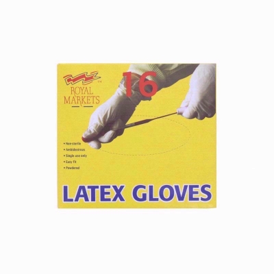 Latex Gloves Box 16 Large