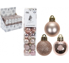 Set Of 32 2.5cm Baubles In Pvc Box