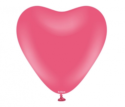 Kalisan Heart 12" Standard Fuchsia - 25ct