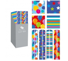 3 Metre Gift-Wrap Brights Designs