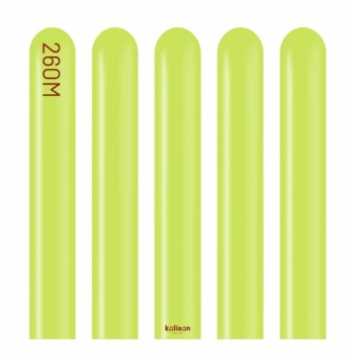 Kalisan 260 Modelling Standard Lime Green Balloon 100pc