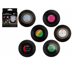 Man Cave 'spin The Wheel' Vinyl Set Of Costers