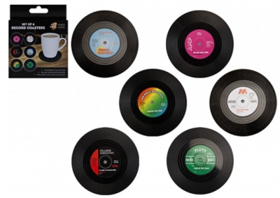 Man Cave 'spin The Wheel' Vinyl Set Of Costers