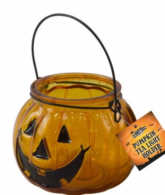 Halloween Pumpkin Tealight Candle Holder