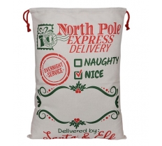 Christmas North Pole Express Delivery Santa Sack 75 x 45cm