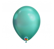 11" Qualatex Round Chrome Green 100 Pack Latex Balloon