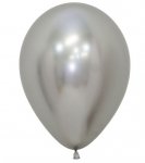 Sempertex Reflex Silver 5" Latex Balloons 50 Pack